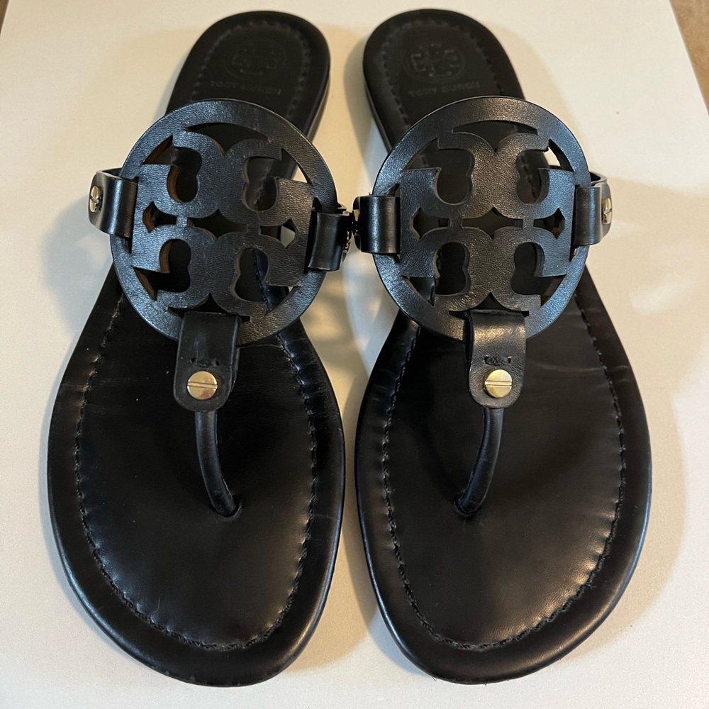 Black Tory Burch Miller sandals